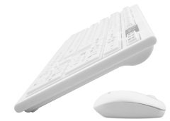 Everest KM-6121 Beyaz Kablosuz Q Slim Klavye + Mouse Set