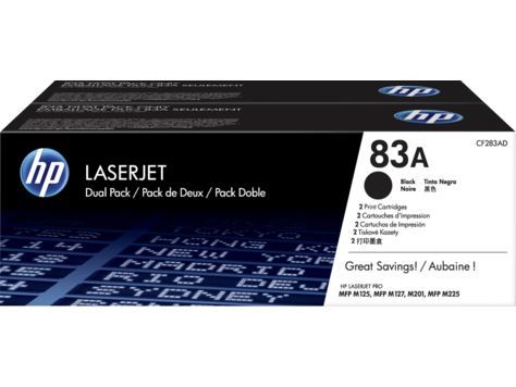 HP CF283AF (83A) SIYAH 2LI PAKET TONER 1.500 SAYFA