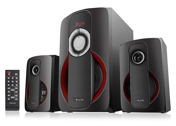 Mikado MD-1412BT 2+1 Siyah Usb+SD+Fm+Bluetooth Destekli Multimedia Speaker