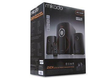 Mikado MD-1412BT 2+1 Siyah Usb+SD+Fm+Bluetooth Destekli Multimedia Speaker