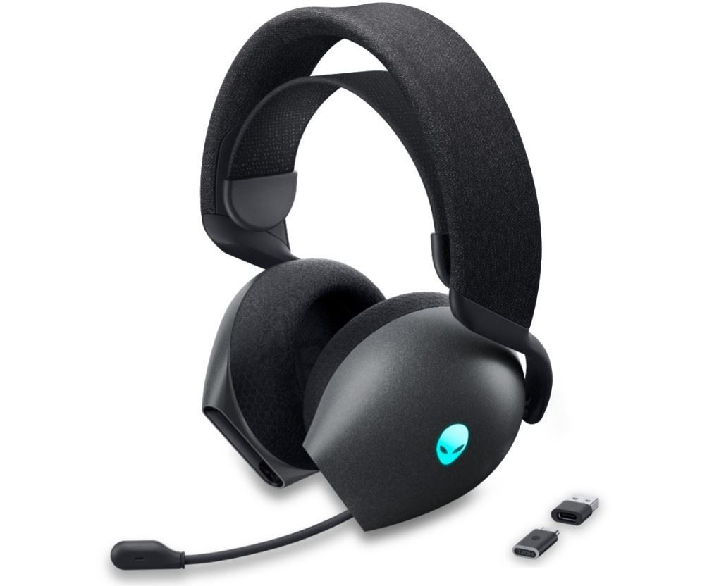545-BBDZ Alienware Dual Mode Wireless Gaming Headset - AW720H Dark Side of the M