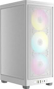 CORSAİR 2000D RGB AİRFLOW, 3X120MM RGB FAN, MİNİ-ITX SMALL-FORM-FACTOR BİLGİSAYAR KASASI, BEYAZ (CC-9011247-WW)