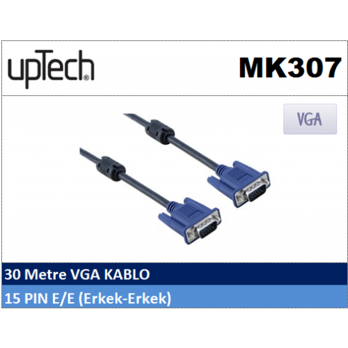 Uptech MK307 30MT VGA LUX Projeksiyon Ve Monitör Kablosu