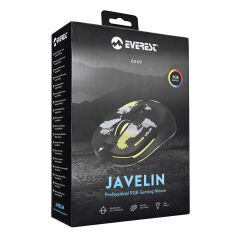 Everest GX69 JAVELIN Usb Siyah RGB Ledli 7D Optik Gaming Oyuncu Mouse