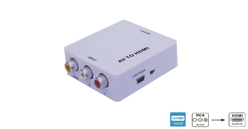 S-Link SL-RCH2 Av To Hdmi 1080P Mini Model Dönüştürücü - Rca To Hdmi Çevirici