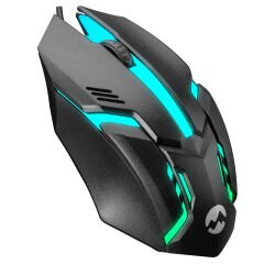 Everest KM-G77 X-VAYNE Siyah Usb Gökkuşağı Zemin Aydınlatmalı Gaming Oyuncu Klavye + Mouse Set