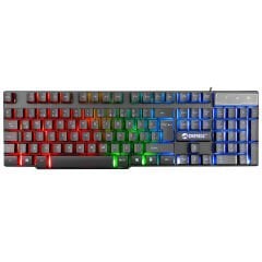 Everest KM-G77 X-VAYNE Siyah Usb Gökkuşağı Zemin Aydınlatmalı Gaming Oyuncu Klavye + Mouse Set