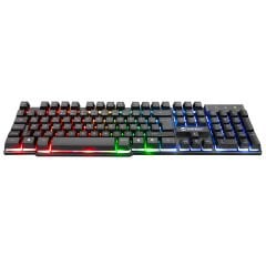 Everest KM-G77 X-VAYNE Siyah Usb Gökkuşağı Zemin Aydınlatmalı Gaming Oyuncu Klavye + Mouse Set