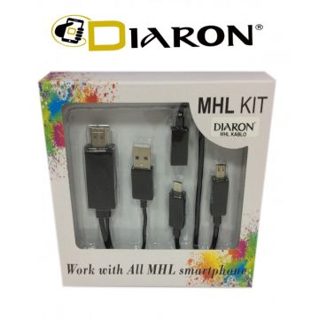 MCRO-HDMI GİRİŞLİ MHL KABLO DRN-665