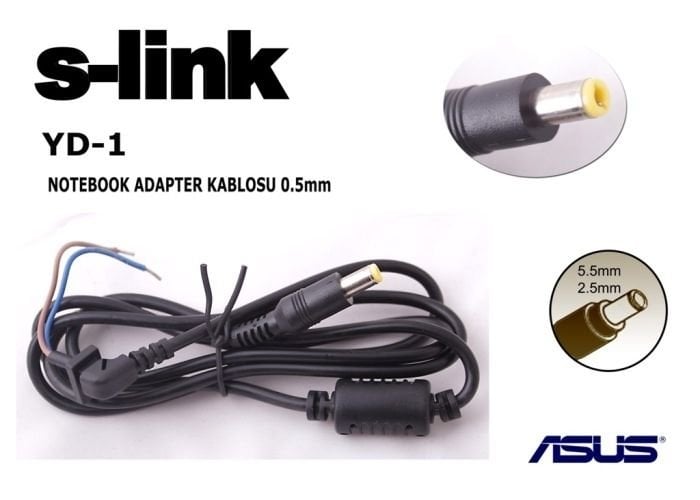 S-link YD-1 1.2m (5,5*2,5) Notebook Adaptör Kablo