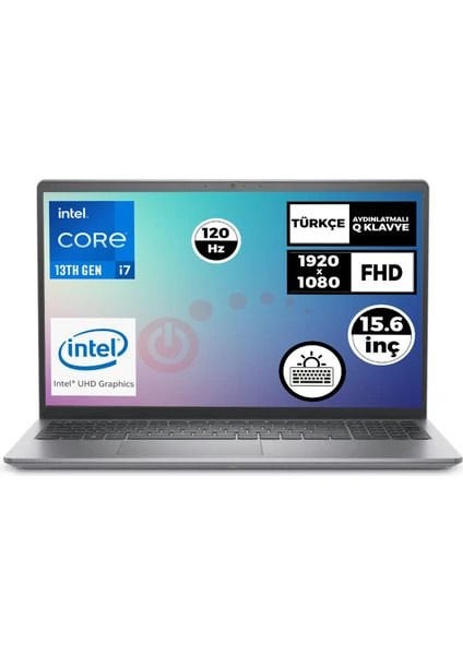 Dell Vostro N1601PVNB3530U-16 i7-1355U 16 GB 512 GB SSD 15.6'' Ubuntu FHD Dizüstü Bilgisayar