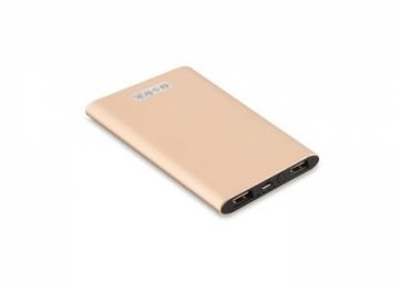 S-link IP-P22 4000mAh 1-2A Alüminyum Slim Powerbank Gold Taşınabilir Pil Şarj Cihazı