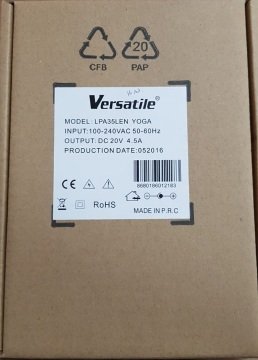 Versatile LPA35LEN 20V 4.5A YOGA LENOVA Adaptör