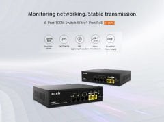 S106PC S106PC 6 Port 100M 4 Port Poe Switch