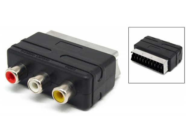 Fully 516A Scart Adaptör in Mini (Dişi Rca)