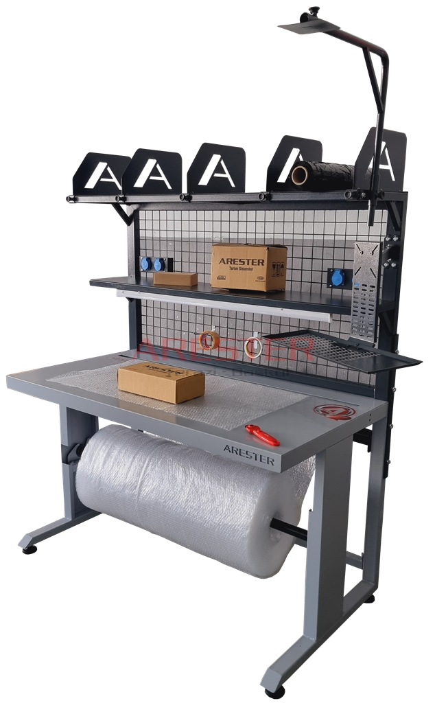 FLOW Seri 80x150 Paketleme ve Tasnif Masası E-Ticaret - Packing Station