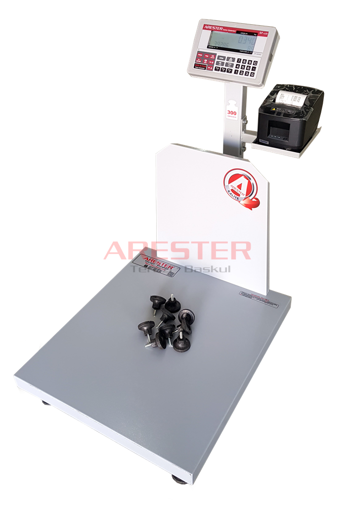 SF-LCD 50x60 300 Kg 80mm Fiş Yazıcılı Parça Sayım Baskülü