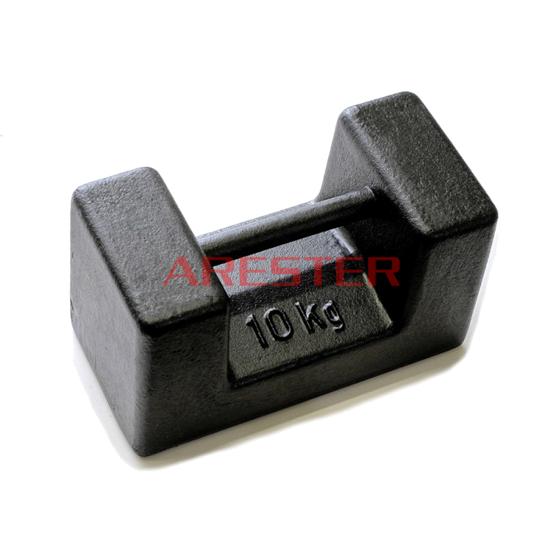 10 Kg Etalon Ağırlık - Kalibrasyon Kütlesi - Karbon Çelik  | ARESTER