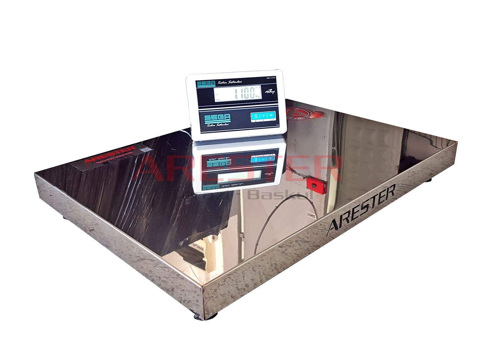 VT Seri 55x80 cm - 300 kg Paslanmaz Veteriner Baskül  – Kedi & Köpek Tartısı