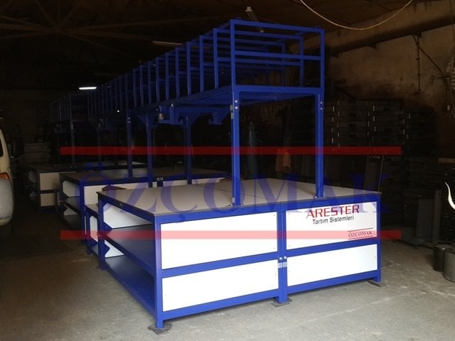 Paketleme ve Tasnif Masası 220x280cm QUEHENBERGER LOGISTICS - Packing Station