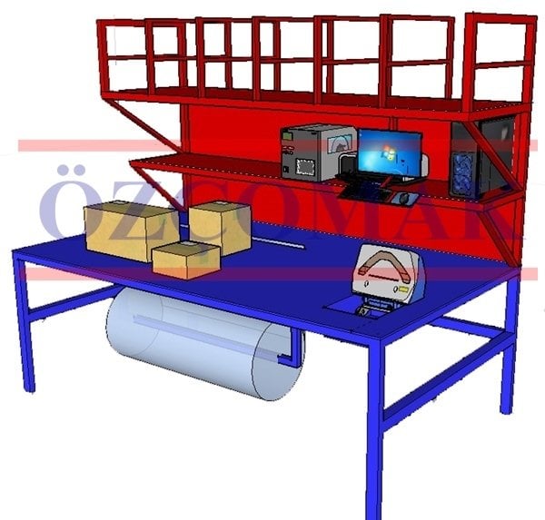 Paketleme ve Tasnif Masası 130x300cm MARTAŞ LOJİSTİK - Packing Station