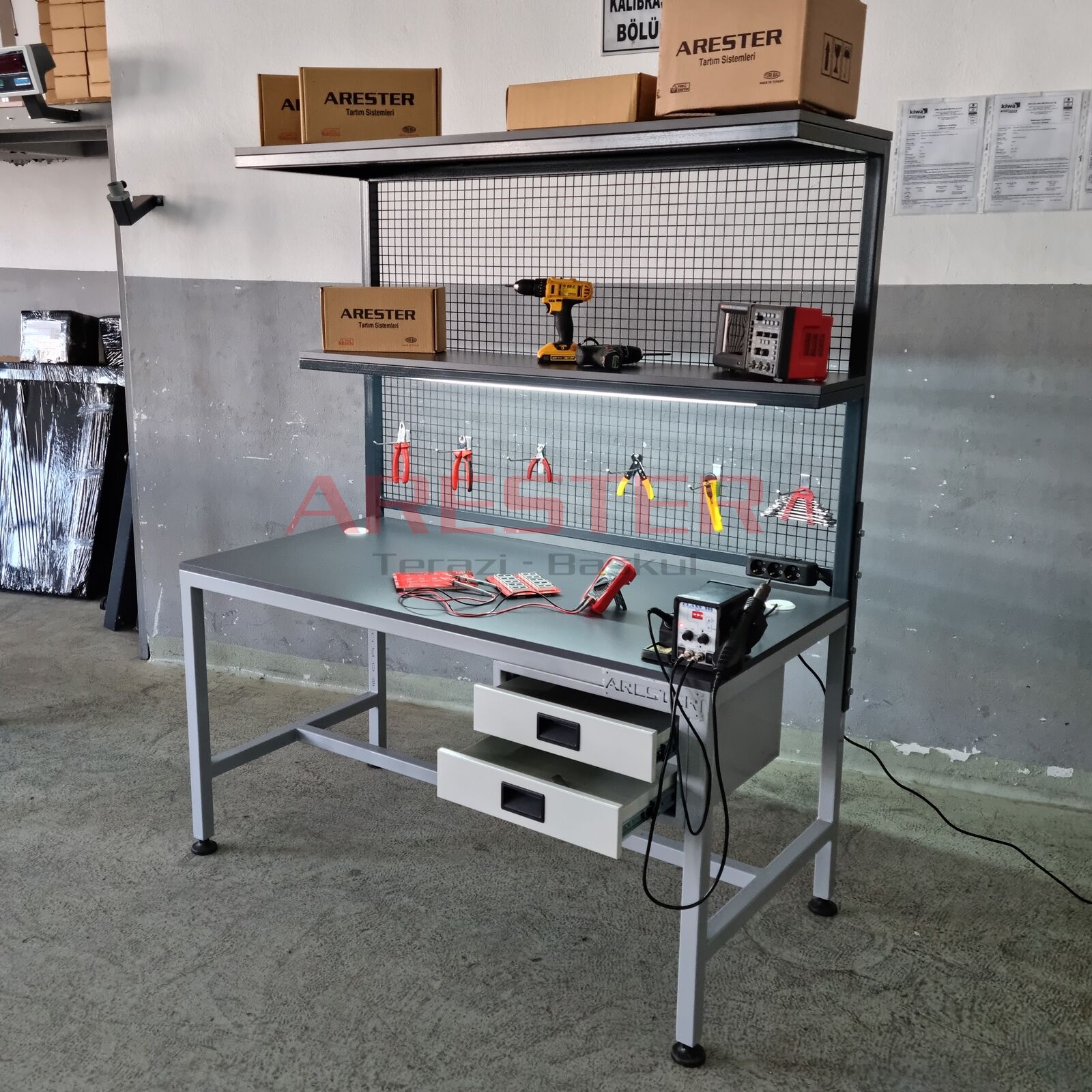 Teknik Servis ve Çalışma Masası 75x150cm Work Table