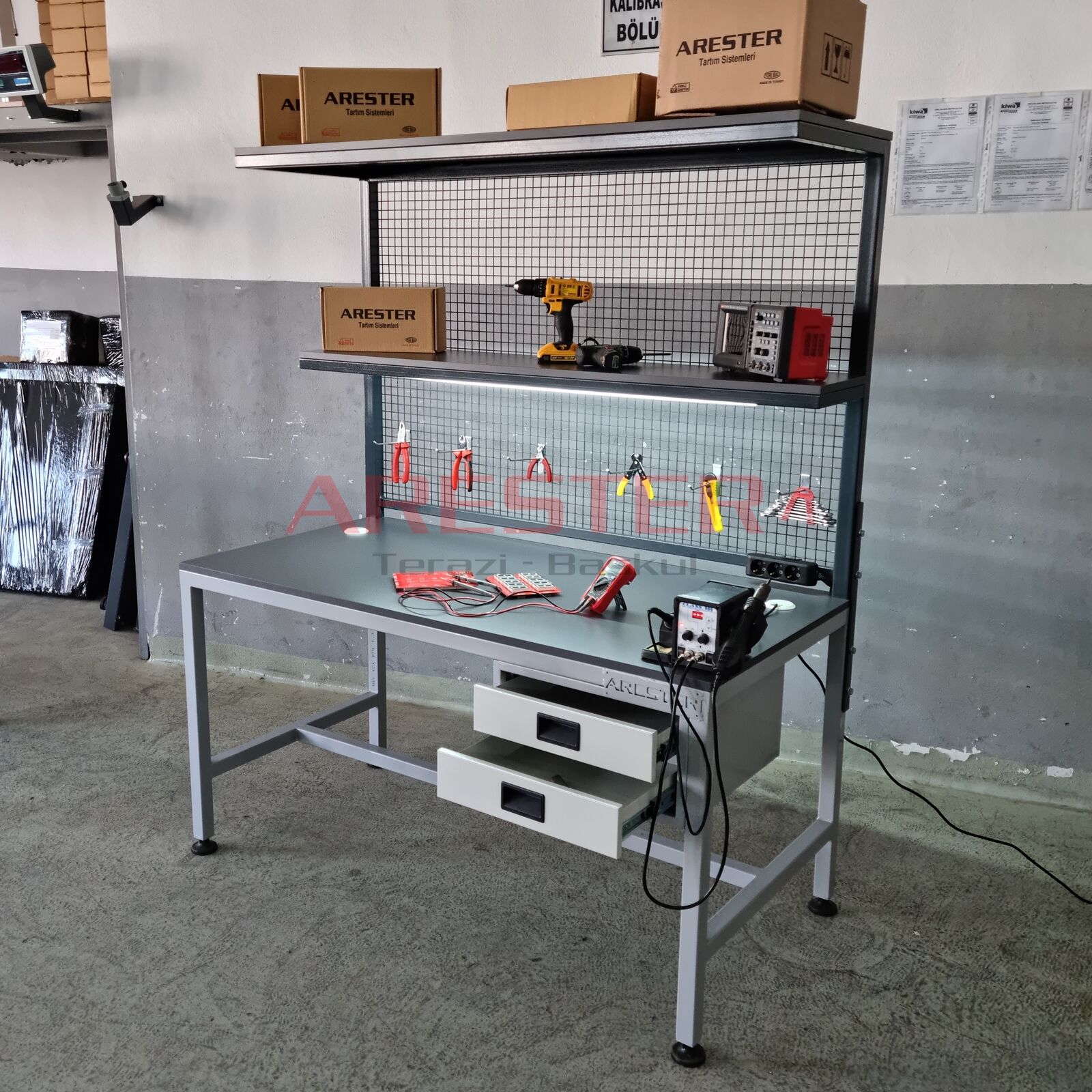 Teknik Servis ve Çalışma Masası 75x150cm Work Table