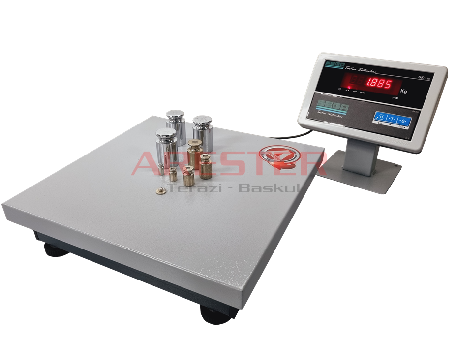 GK-LED 40x40 60 Kg RS232 Bağlantılı Terazi