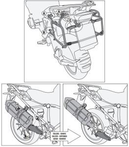 Kappa KLR5108 Bmw R 1200 GS Yan Çanta Demiri