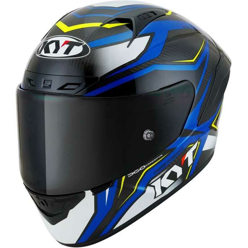 Kyt NZ-Race Karbon Kask Stride Beyaz Mavi