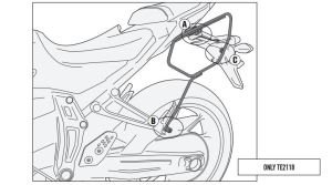 Givi 2118Kit Yamaha MT-07 Yan Çanta Demiri Bağlantı Kiti