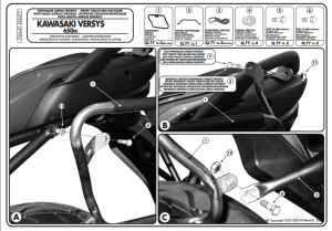 Kappa KLX447 Kawasaki Versys 650 Yan Çanta Demiri