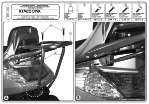 Kappa KR90 Kymco Dink 125-200i Arka Çanta Demiri