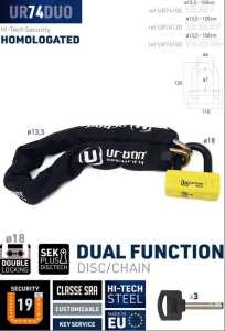 Urban Security UR74 Zincir Kilit 14mm 120cm