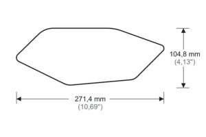 Puig 20095 Yamaha YZF-R6 Tank Pad