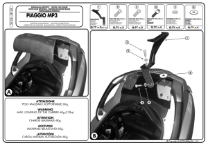 Kappa KR108 Piaggio Mp3  Arka Çanta Demiri