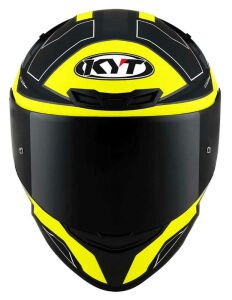 KYT TT-Course Kask Electron Mat Siyah Sarı