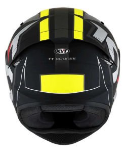 KYT TT-Course Kask Electron Mat Siyah Sarı