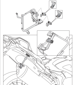 Kappa KLXR1110 Honda VFR 1200X CrossTourer Yan Çanta Demiri