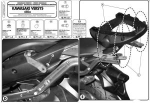 Givi 447FZ Kawasaki Versys 650 Arka Çanta Demiri