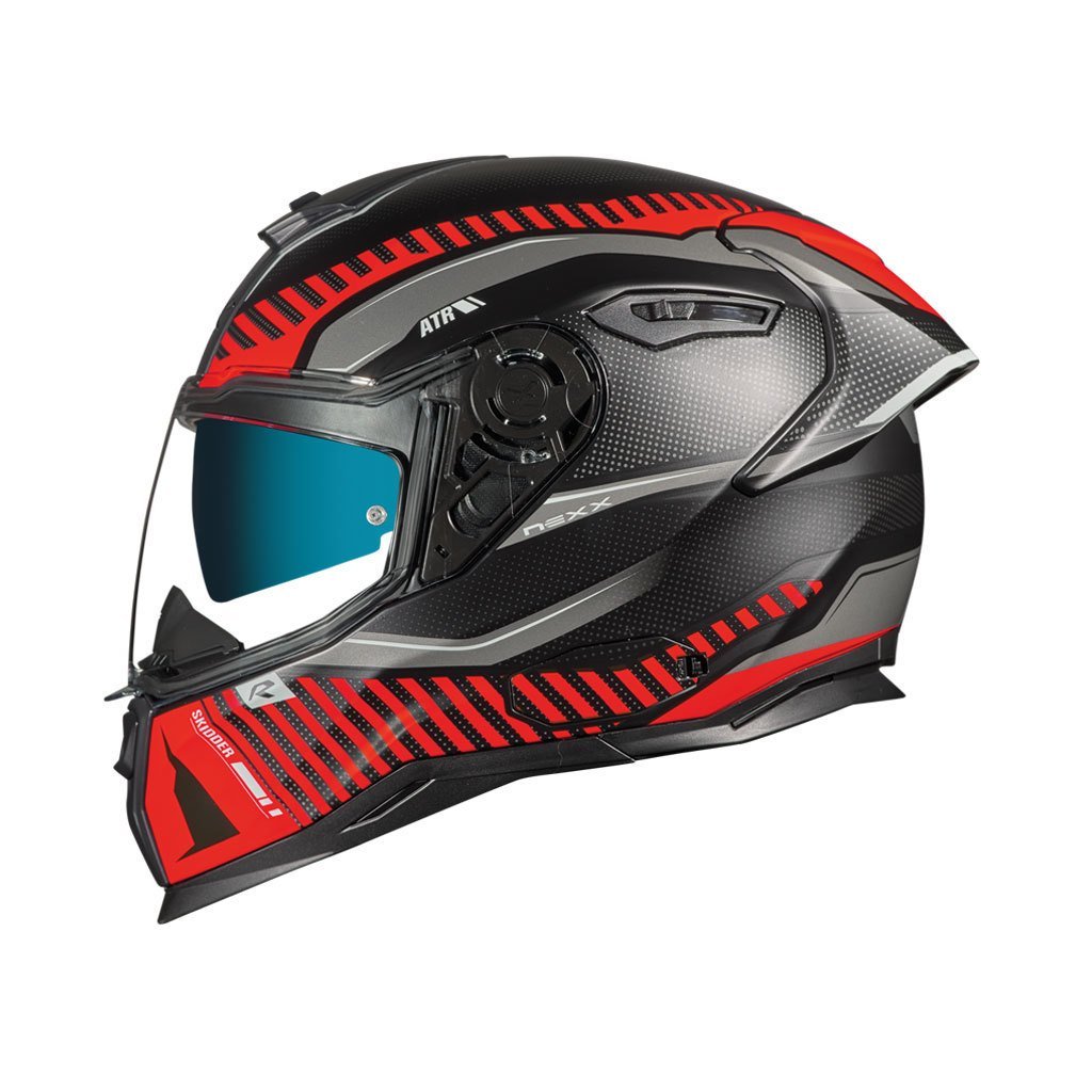 Nexx Sx.100R Kask Skidder Mat Siyah Kırmızı