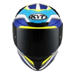 KYT TT-Course Kask Grind Prix Açık Mavi Beyaz