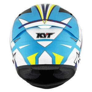 KYT TT-Course Kask Grind Prix Açık Mavi Beyaz