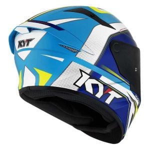 KYT TT-Course Kask Grind Prix Açık Mavi Beyaz