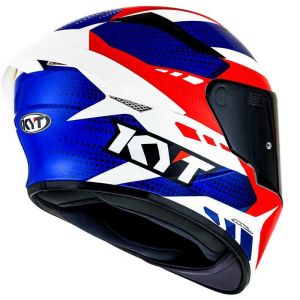 KYT TT-Course Kask Gear Mavi Kırmızı