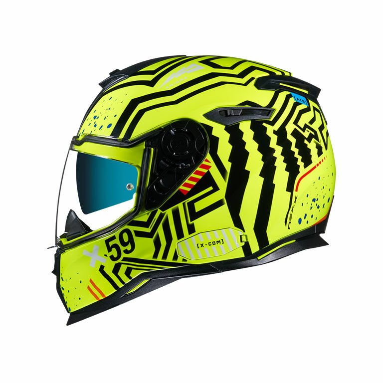 Nexx SX.100 Enigma Neon Sarı Siyah Kask