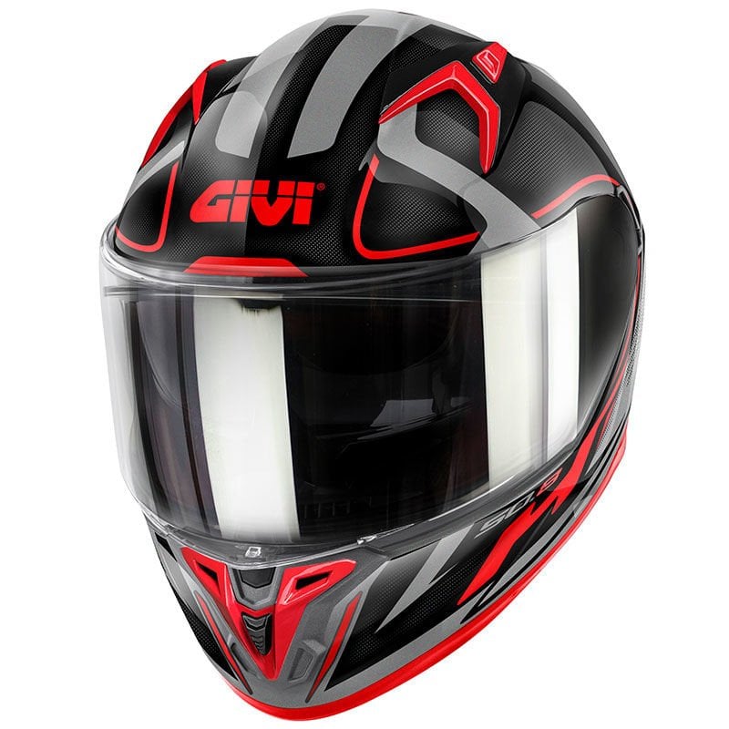 Givi 50.8 Racer Kask Mat Siyah Titanium Kırmızı