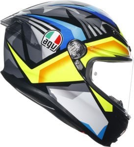 Agv K6 S Kask Joan Sarı Mavi Siyah