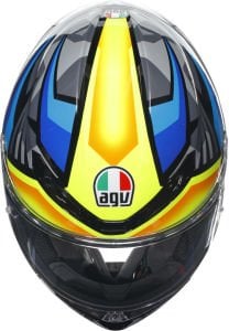 Agv K6 S Kask Joan Sarı Mavi Siyah