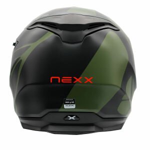 Nexx Y.100 Kask B-Side Mat Siyah Yeşil